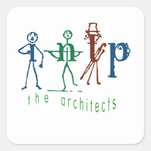 Sticker Carré Myers-Briggs INTP Le nom de l'architecte Balise/St