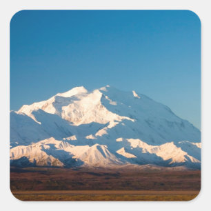 Sticker Carré N.A., États-Unis, Alaska. Mt. McKinley dans Denal
