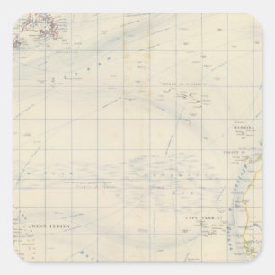 Sticker Carré N l'Océan Atlantique