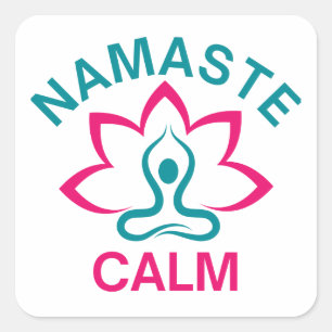 Sticker Carré Namaste Calm