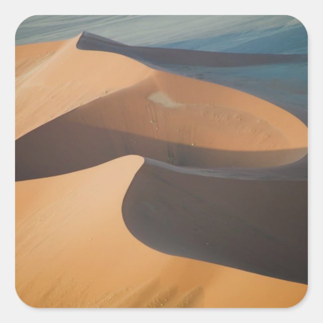 Sticker Carré Namibie, Soussevlei, Grandes dunes de sable rouges (Devant)