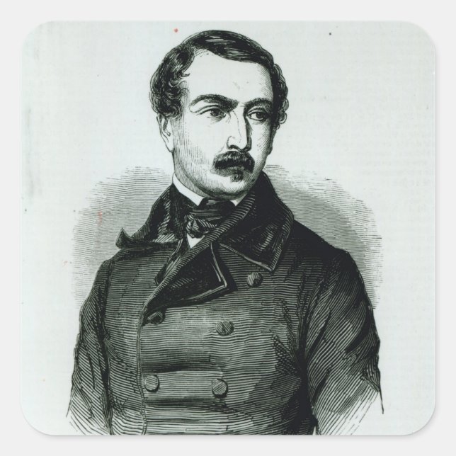 Sticker Carré Napoléon Bonaparte en tant que représentant du peu (Devant)