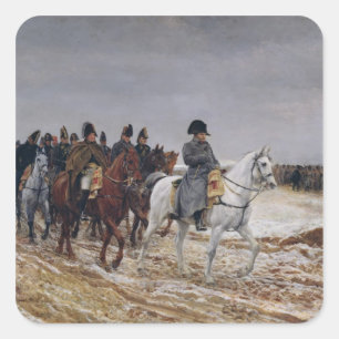 Sticker Carré Napoléon en campagne en 1814, 1864