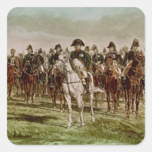 Sticker Carré Napoléon I et son personnel, c.1860