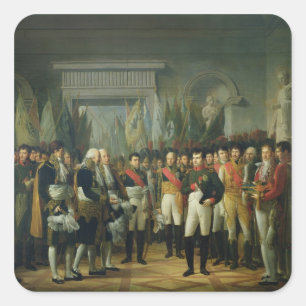 Sticker Carré Napoléon I recevant les députés