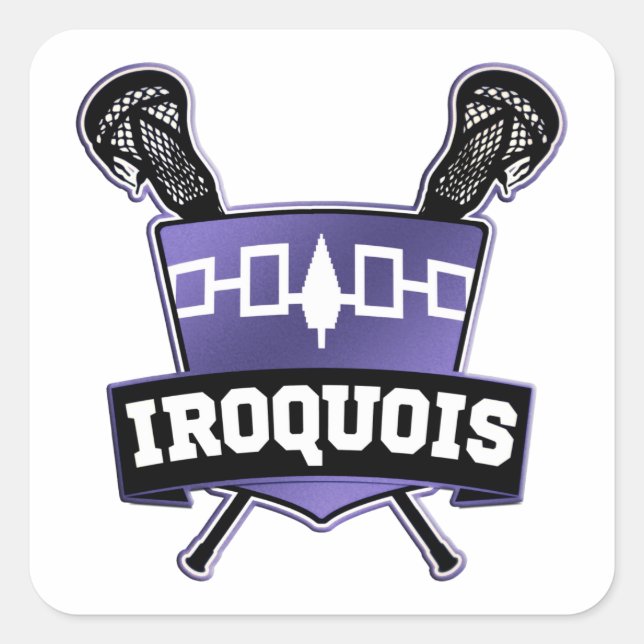 Sticker Carré Nation Iroquois (Devant)