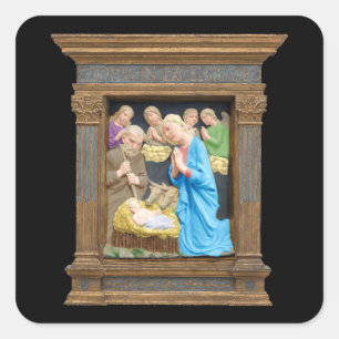 Sticker Carré NATIVITÉ Luca Della Robbia