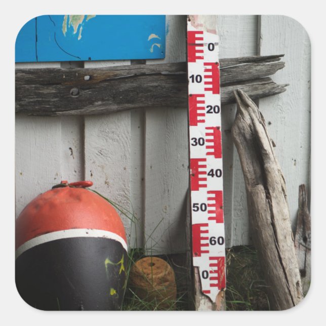 Sticker Carré Nautical items (Devant)