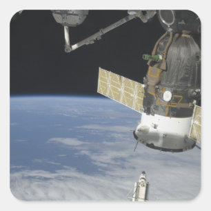 Sticker Carré Navette spatiale Endeavor, un vaisseau Soyouz