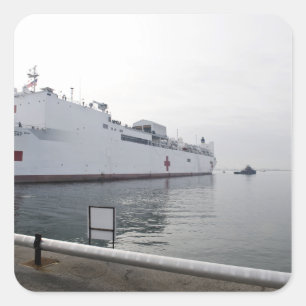 Sticker Carré Navire hospitalier du Commandement maritime milita