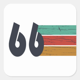 Sticker Carré Né en 1966 édition 60e anniversaire