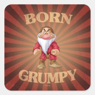 Sticker Carré Né Grumpy
