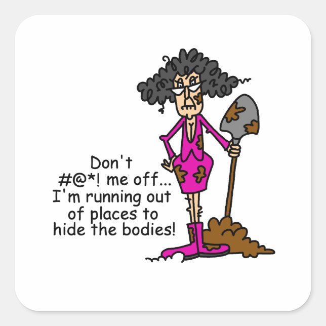 Sticker Carré Ne me manque pas (Devant)