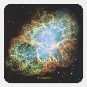 Sticker Carré Nebula du crabe