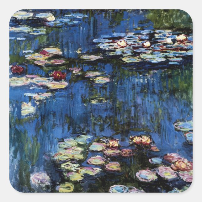 Sticker Carré Nénuphar ; 1914 (Devant)