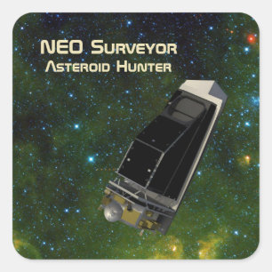 Sticker Carré NEO Surveyor Asteroid Hunter