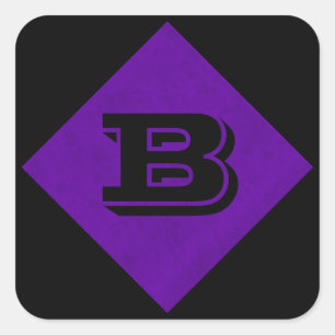 Sticker Carré Neon Purple Velvet Personnalisé Accueil Casino