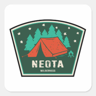Sticker Carré Neota Wilderness Colorado Camping