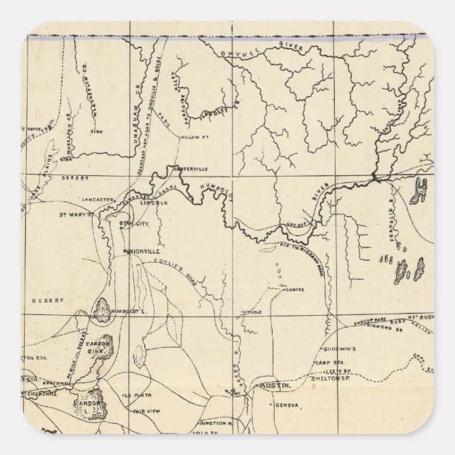 Sticker Carré Nevada (Devant)