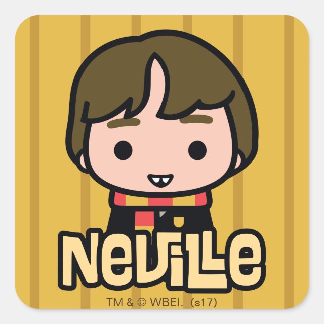 Sticker Carré Neville Longbottom dessin personnage Art (Devant)