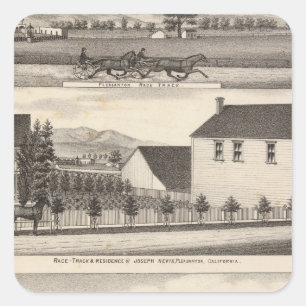 Sticker Carré Nevis, Résidences vertes, fermes