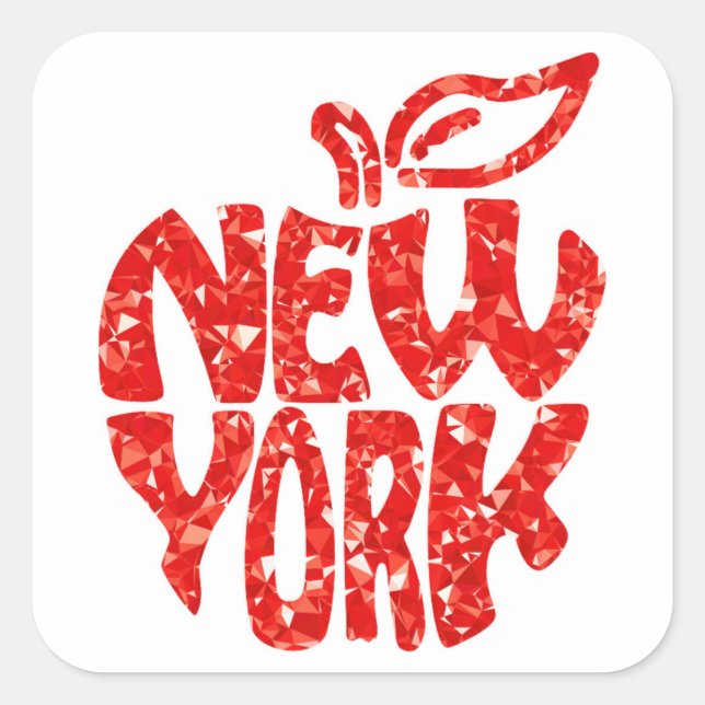 STICKER CARRÉ NEW YORK (Devant)