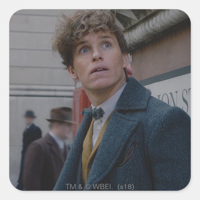 Sticker Carré NEWT SCAMANDER™ À Londres Photo (Devant)