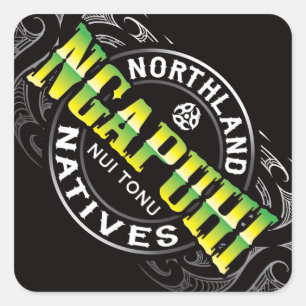 Sticker Carré Ngapuhi Lifer Chrome