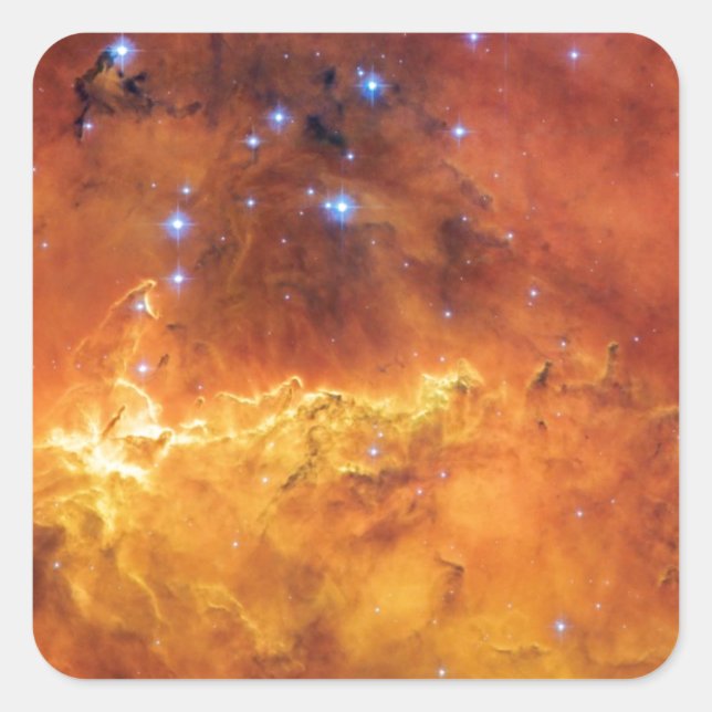 Sticker Carré NGC 2467 Nebula - Télescope spatial Hubble Photo (Devant)