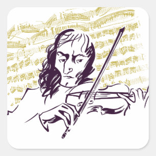 Sticker Carré Niccolo Paganini