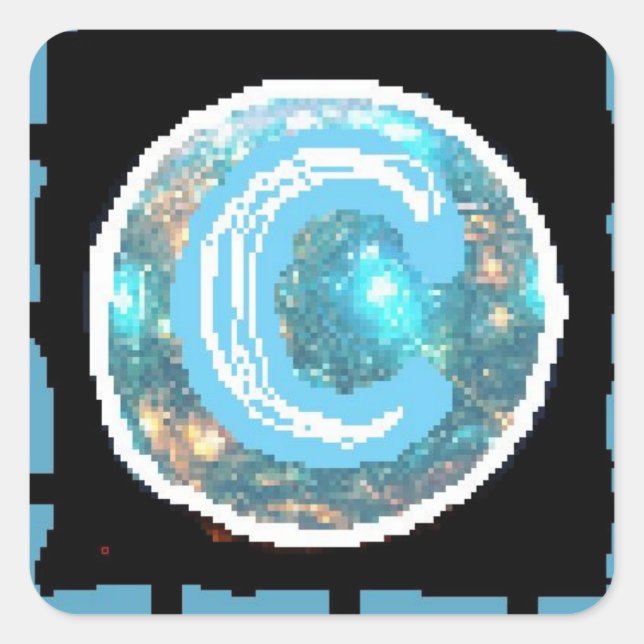 Sticker Carré Night Moon (Devant)