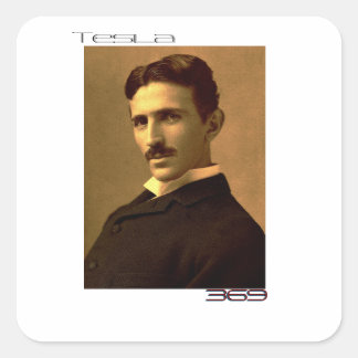 Sticker Carré Nikola Tesla (369)