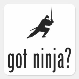 Sticker Carré Ninja