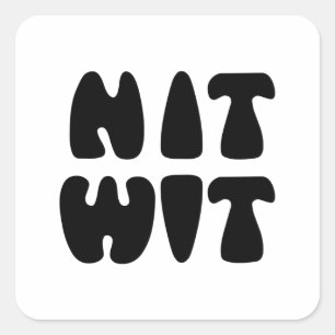 STICKER CARRÉ NITWIT