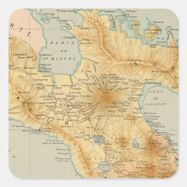 Sticker Carré No 11 Luzon (Devant)