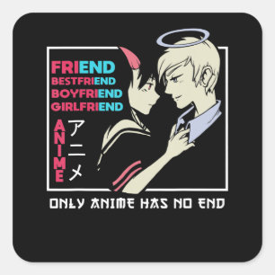 Sticker Carré No End Anime Vêtements Manga Art Cosplay Otaku Cad