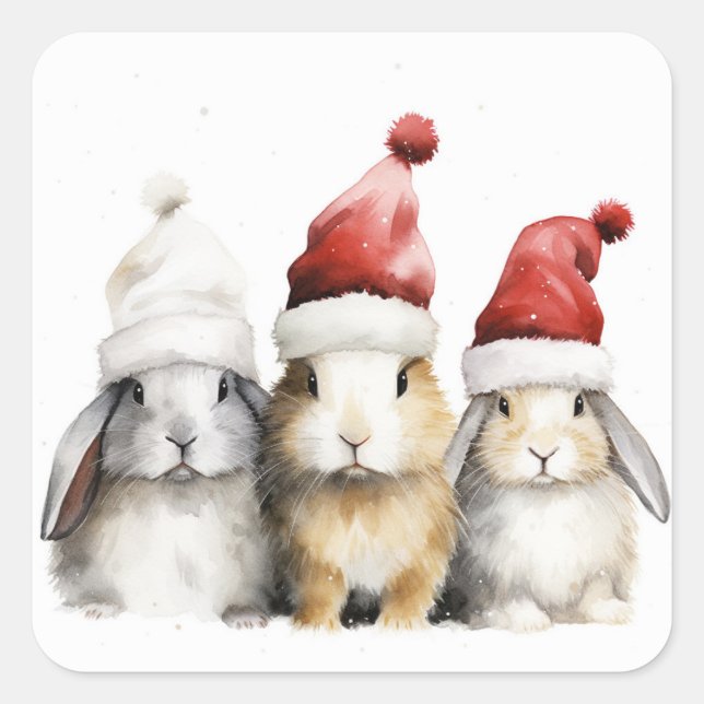 Sticker Carré Noël (Devant)