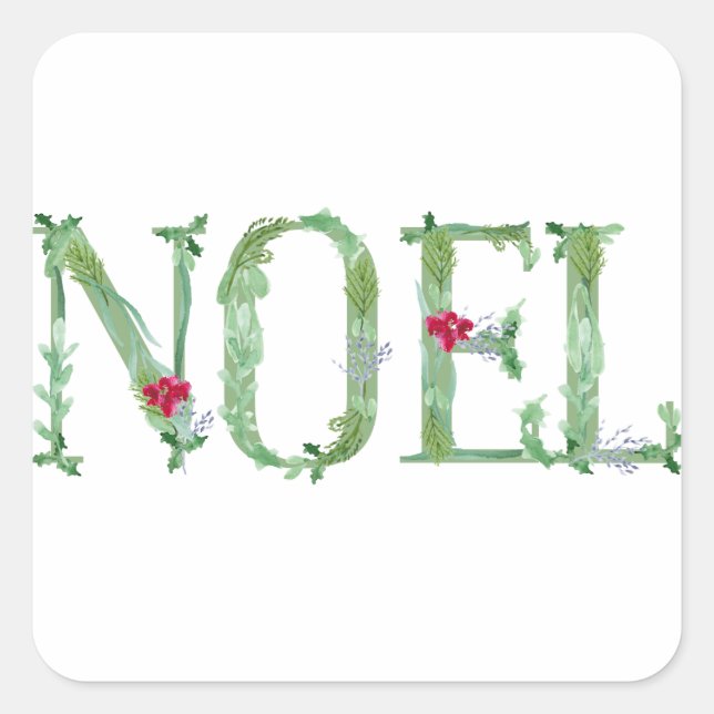 Sticker Carré Noel (Devant)