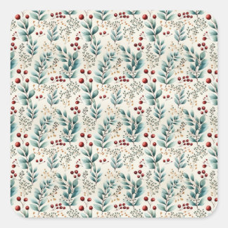 Sticker Carré Noël