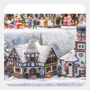 Sticker Carré Noël