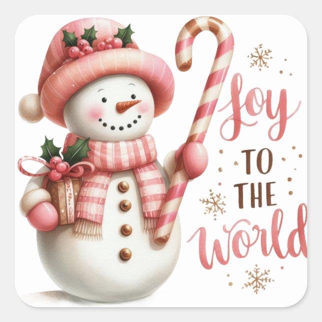 Sticker Carré Noël (Devant)