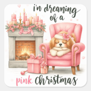 Sticker Carré Noël