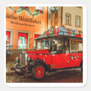 Sticker Carré Noël