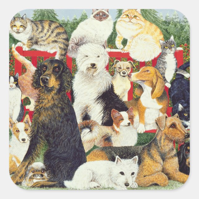 Sticker Carré Noël (Devant)