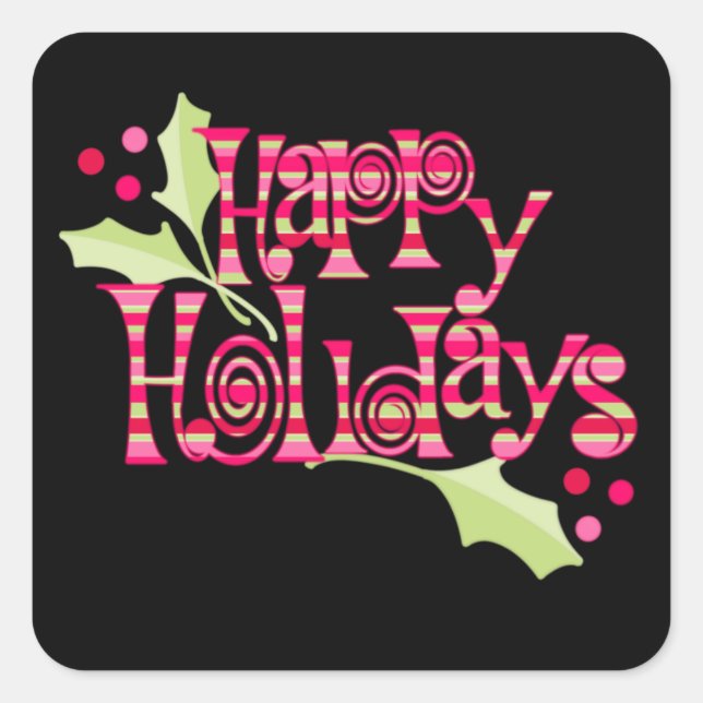 Sticker Carré Noël (Devant)