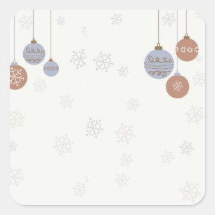 Sticker Carré noël-bauble-noël