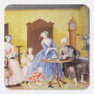 Sticker Carré Noël dans le ménage royal de l'impératrice