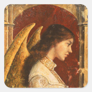 Sticker Carré Noël Fresco Angel