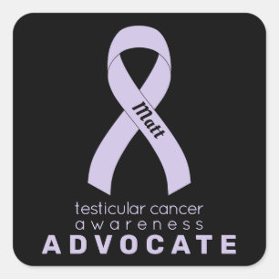 Sticker Carré noir Testicular Cancer Advocacy