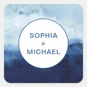 Sticker Carré Nom de la chambre de l'autocollant personnalisé Aq